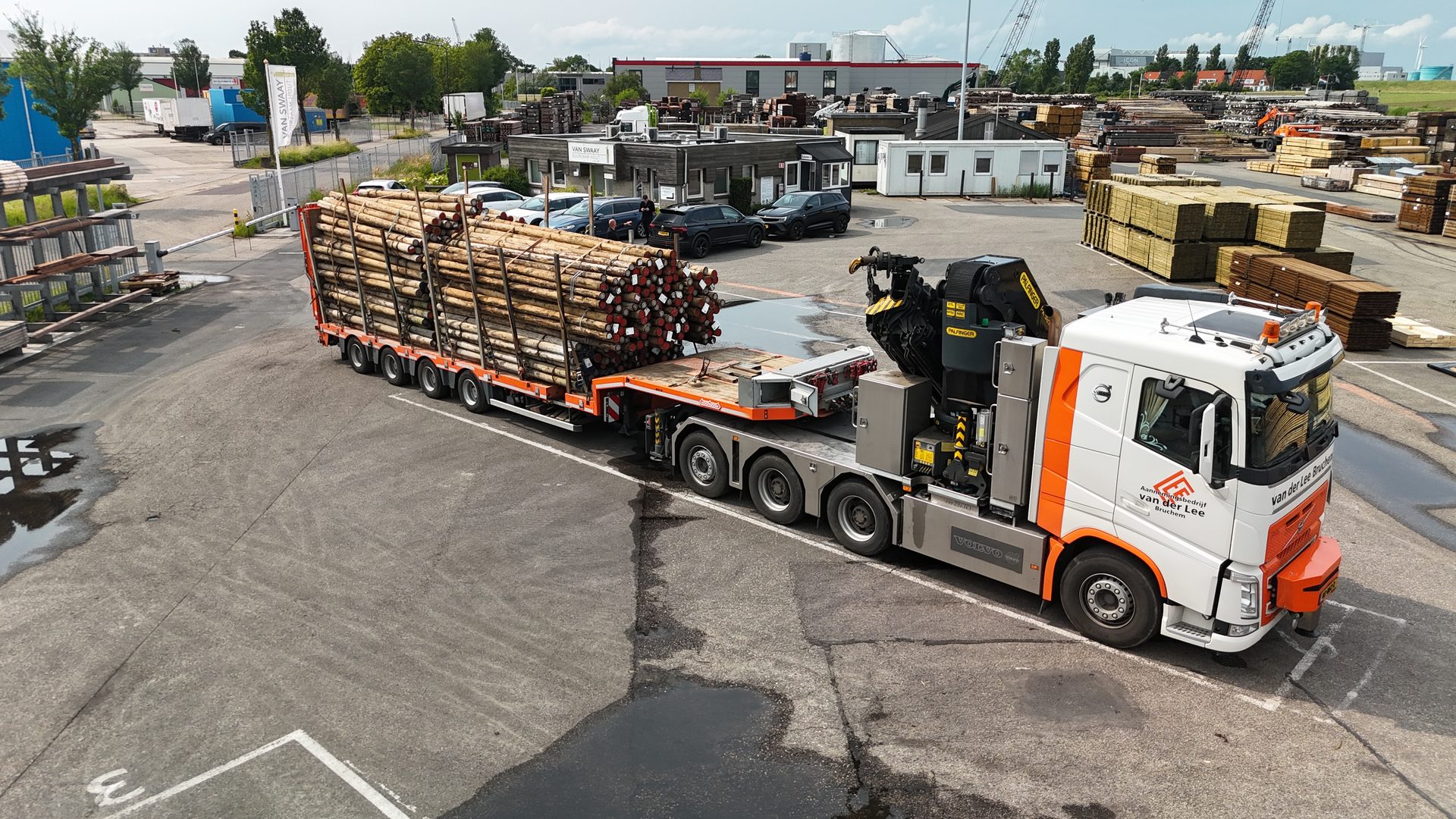 Dijkverbetering Stichtse Vecht met Eucalyptus cloeziana palen