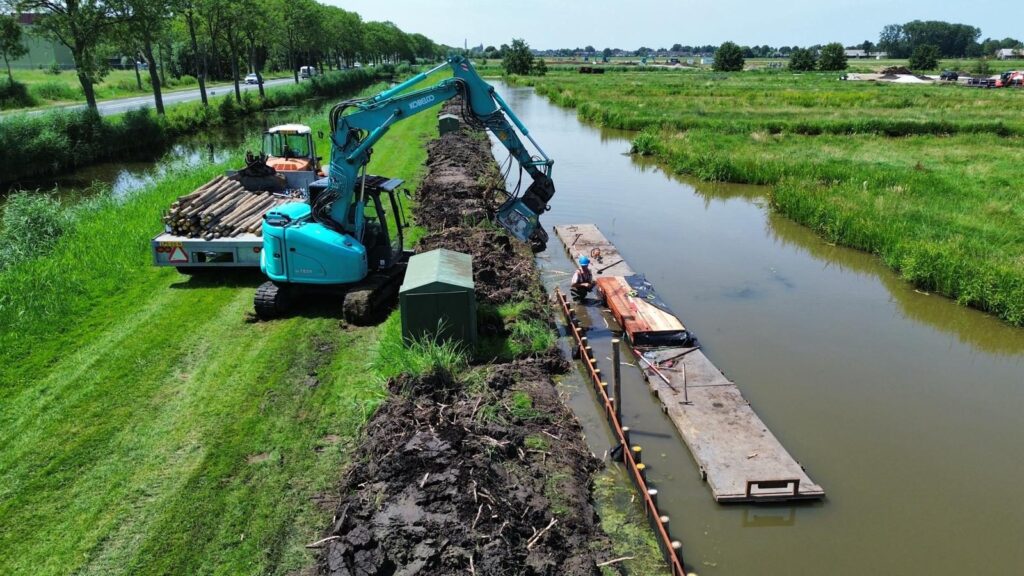 Project Bergambacht met Eucalyptus Cloeziana palen