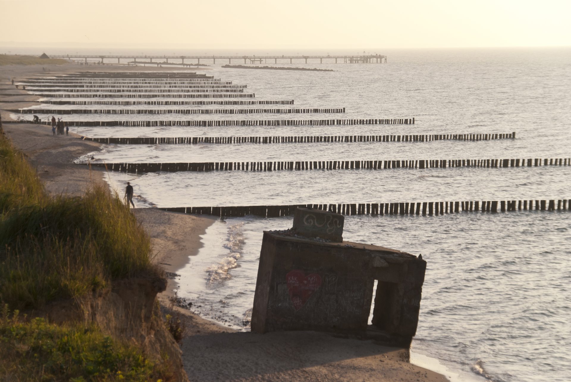 Kustbescherming Graal-Müritz, Heiligendamm en Graswarder met Eucalyptus cloeziana palen