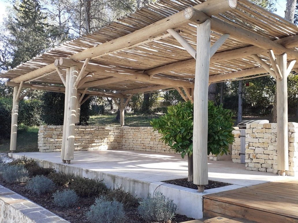 Eucalyptus hout in een bouwproject op Corsica