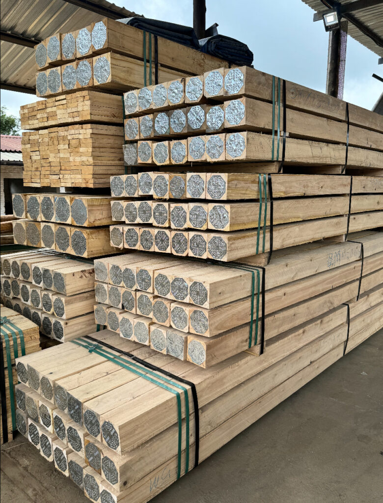 Gezaagd Eucalyptus constructiehout